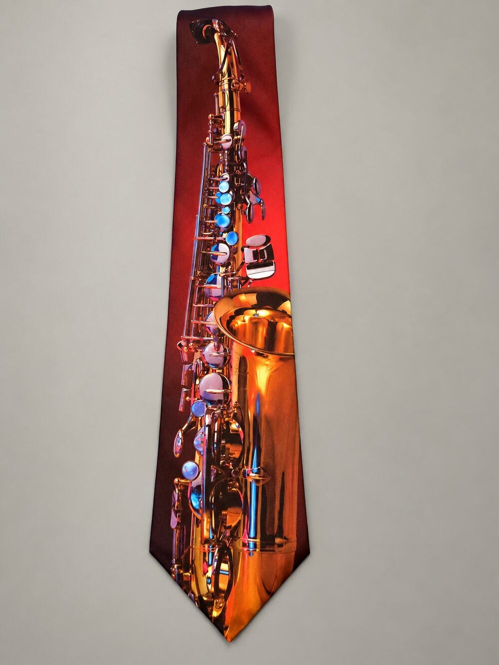 Vintage 1994 Ralph Marlin Saxophone Necktie Jazz Music Novelty Tie Ralph Marlin